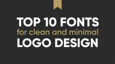 10 Best Professional Fonts For Logo Design Clean