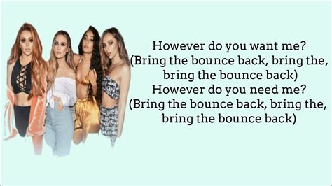 little mix bounce back lyrics youtube