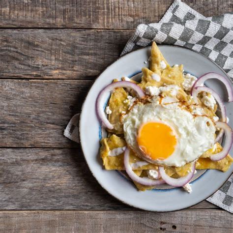 Chilaquiles Traditional Mexican Breakfast Dish With Recipe