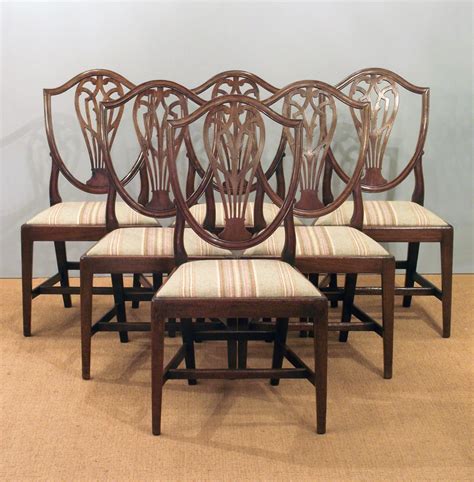 Set Of Six Antique Dining Chairs Hepplewhite Dining Chairs 6 Georgian