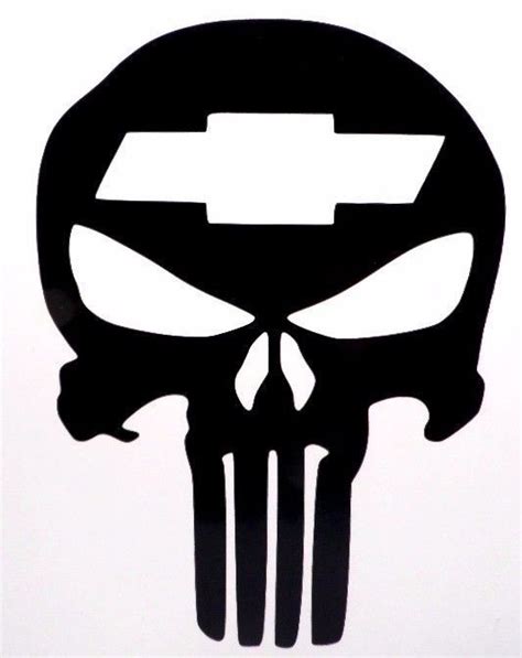 Punisher Skull Chevy Cool Car Truck Window Vinyl Decal Sticker Choose