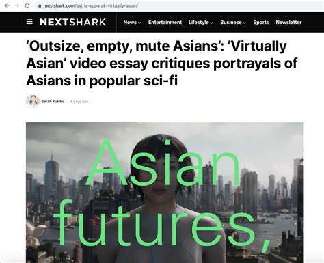 Nextshark Yahoo News On Virtually Asian Astria Suparak