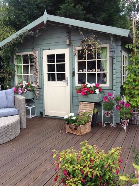 Pin By Raenna Thorne On She Sheds Cottage Garden Sheds Shed Plans
