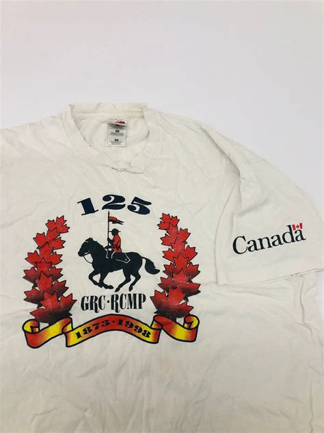 Vintage Rcmp Royal Canadian Mounted Police Red White Maple Etsy Ireland