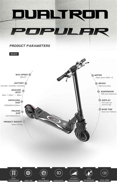 Dualtron Popular Dual Motor 25 Ah Minimotors Scooters