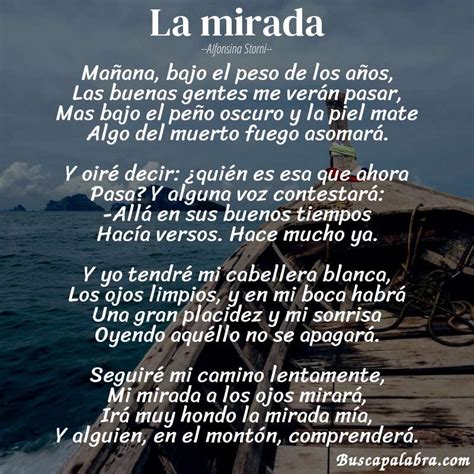 Poema La Mirada De Alfonsina Storni Análisis Del Poema