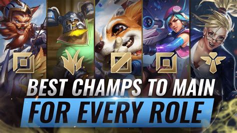 3 BEST Champions To MAIN For EVERY ROLE in Season 10 - League of