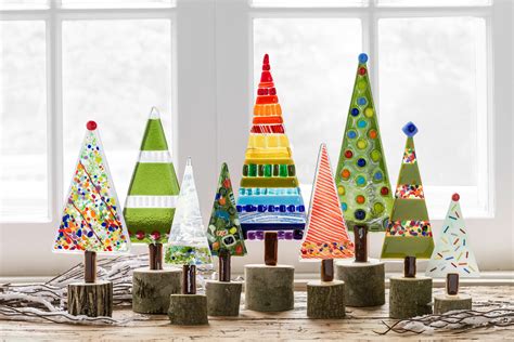 Christmas Trees By Terry Gomien Art Glass Sculpture Artful Home