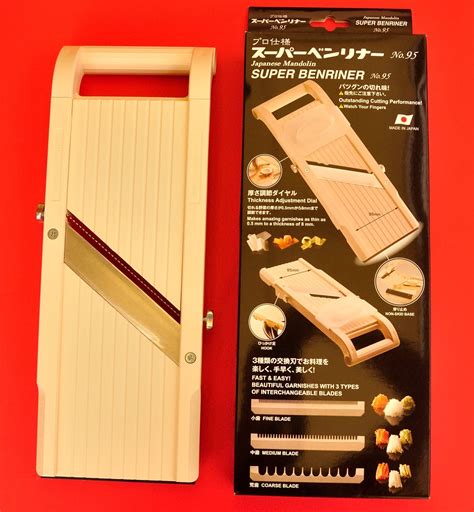 Japanese Super Benriner Mandolin 95mm With 3 Blade Made In Japan No95