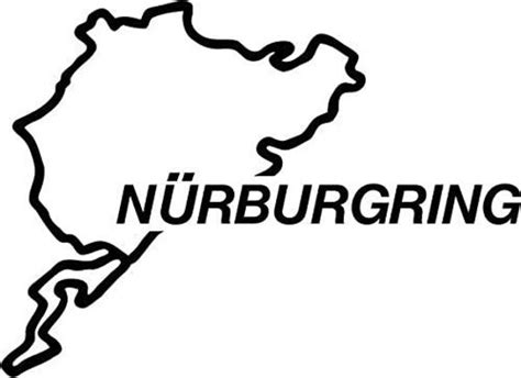 Nurburgring Race Track Vinyl Decal Sticker Bumper Car Truck Etsy