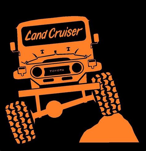 Fj 40 Land Cruiser Off Road Car Decal Sticker Personalized Mobil