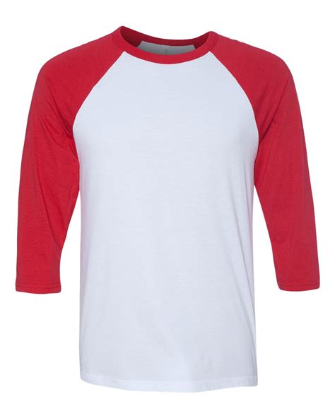 Bella Canvas Unisex Three Quarter Sleeve Baseball Raglan 3200 Ebay