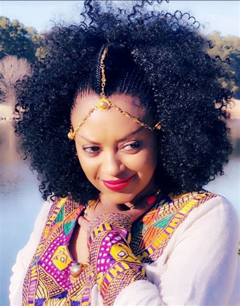 Clipkulture Beautiful Habesha Bridal Hairstyle With Ethiopian Hair