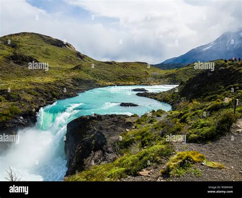 South America Chile Patagonia View To Rio Paine Torres Del Paine