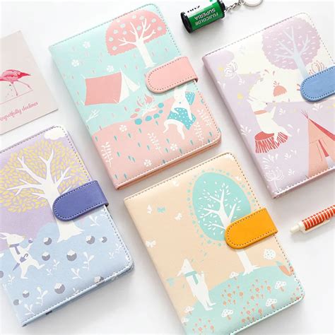 2017 2018 Cute Kawaii Notebook Cartoon Molang Diary Journal Planner Notepad For T Korean