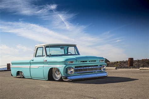 Delmos Goes Low With A Slammed 1966 Chevy C10 Hot Rod Network