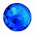 Big 60mm Cobalt Blue 60 mm Cut Glass Crystal Giant Diamond Jewel ...