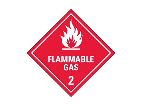 Dangerous Goods Sign Class 2 Flammable Gas Vanguard NZ