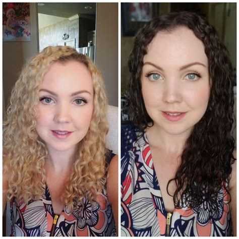 Before And After Color Transformation Blonde To Dark Celebrity Hair