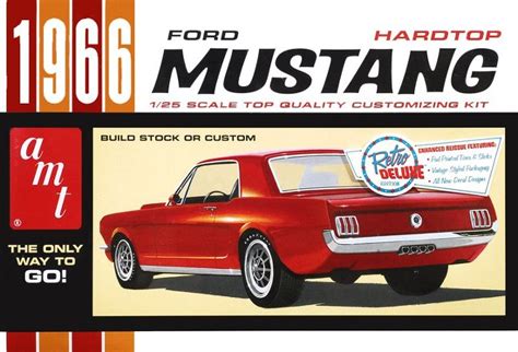 Amt 1966 Ford Mustang Hardtop Model Kit
