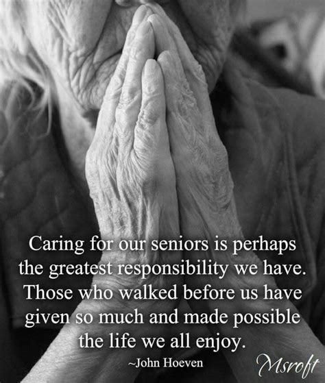 An Old Woman With Her Hands Clasped To Her Face Saying Caring For Our