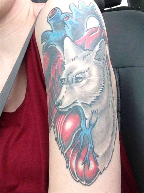 Wolf Heart Tattoo Heart Tattoo Tattoos Animal Tattoo