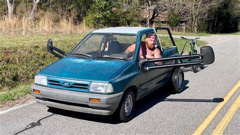 This Hilarious Ford Fiesta Pickup Is The Perfect Solution For High Gas