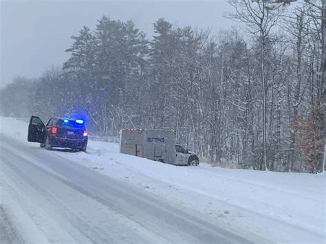 maine state police on twitter drivers driving too fast for road conditions is causing people