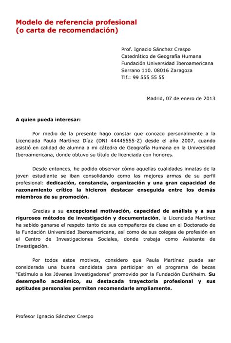 Modelo De Carta De Recomendación En 2020 Cartas De Recomendacion