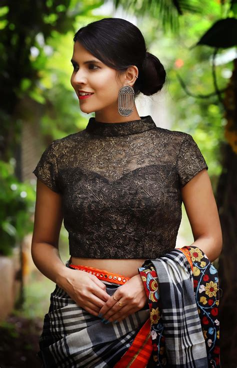 Looking for latest & new high neck designer blouse for sarees? Designer Black Blouses You Can Shop Right Now! | Black ...