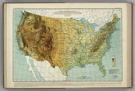 Physical Features of the United States. Atlas of American Agriculture. - David Rumsey Historical ...