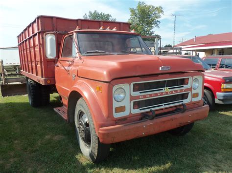 1968 Red Chevrolet 50 Grain Truck My Truck Pictures Pinterest