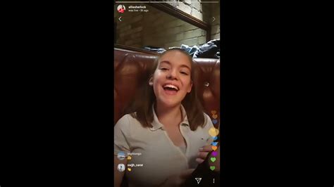 Allie Sherlock Live On Instagram 5th August 2019 Youtube