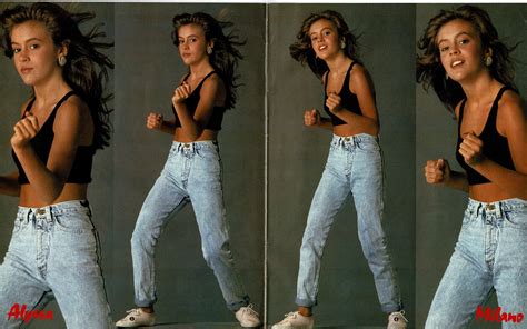 From Special Alyssa Milano Photobook Magazine Published In Japan June 1988 Alyssa Milano Hot