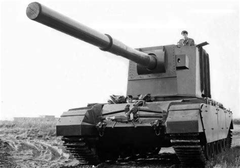 Fv4005 With 183mm Anti Tank Tanks Coldwar