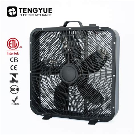 Etl High Velocity 5 Pp Electric 20 Box Fan With 3 Setting Speeds Air