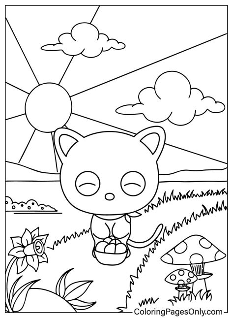 Chococat Coloring Book Free Printable Coloring Pages