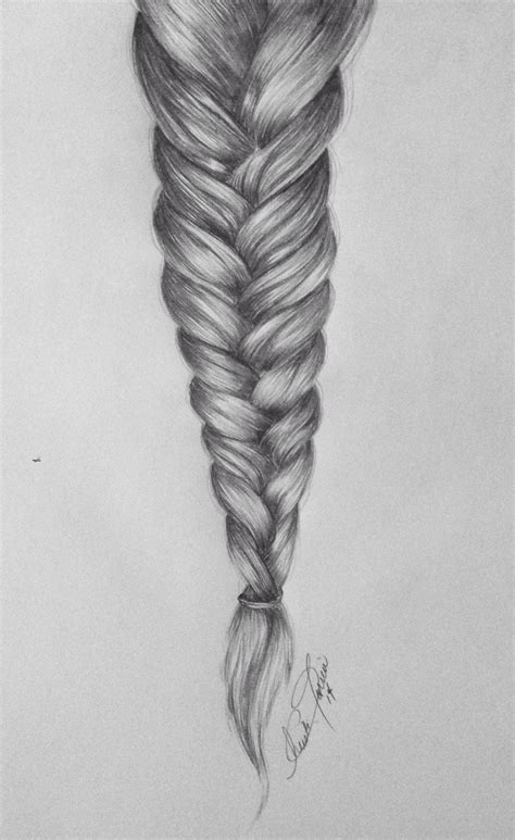 Braid Drawing By Christi M Torrio How To Draw Braids Plaits How To