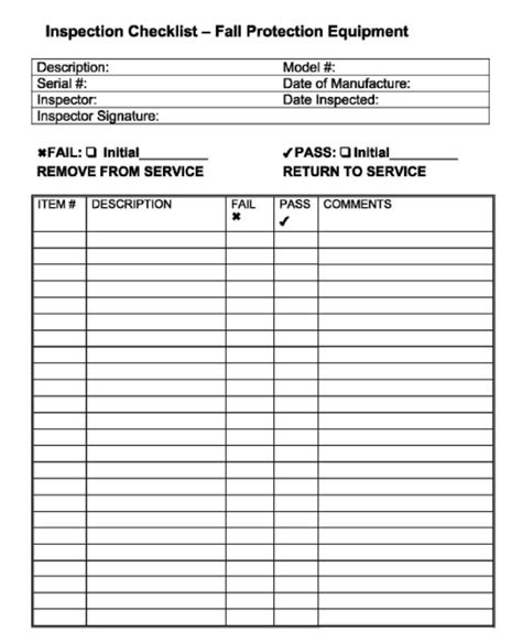Safety harness inspection checklistsinspection types and safety harness inspection schedule.safety harness inspection requirements: Lifeline & Harness Inspection Guide checklist