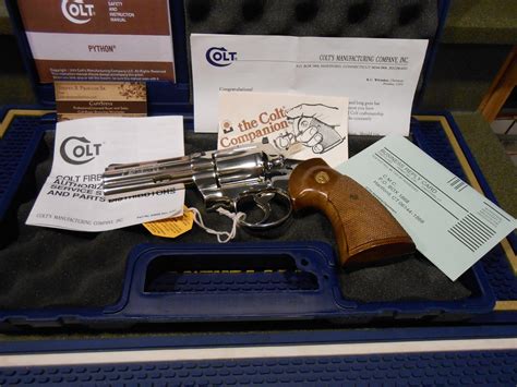 Unfired Nickel Colt Python 4 Perfe For Sale At