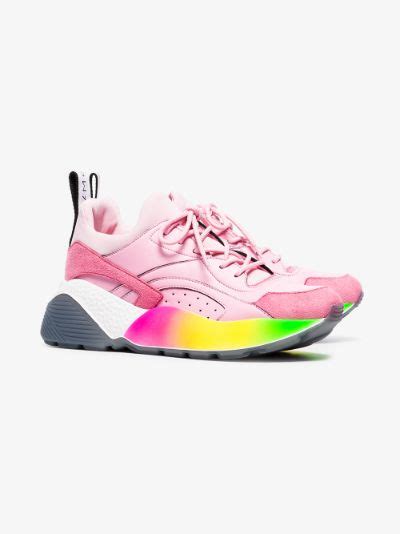 Stella Mccartney Eclypse Rainbow Print Sneakers Browns