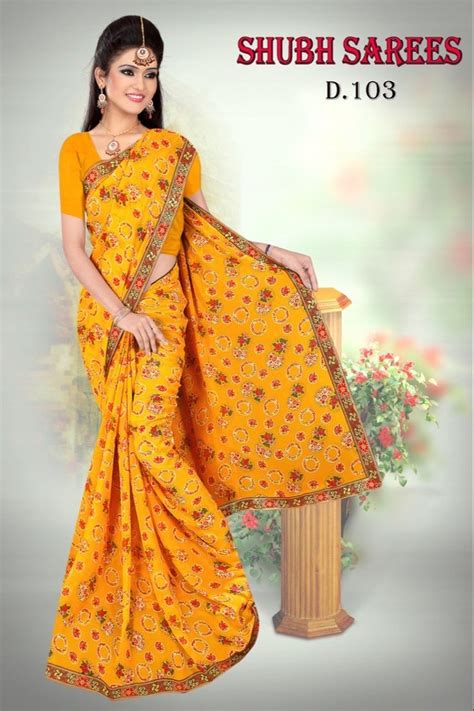 Casual Wear Printed Surat Saree With Blouse Piece 55 M Separate Blouse Piece At Rs 349