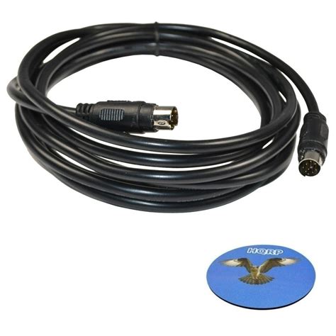 Hqrp 9 Pin Mini Din Male To 9 Pin Mini Din Male Mm Audio Input Cable
