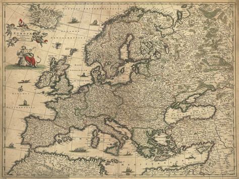 Europe 1560 The Old Map Company