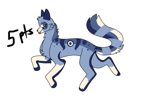 5 Points Ocean Wolf Adopt Redesign Closed By Yvengi On Deviantart