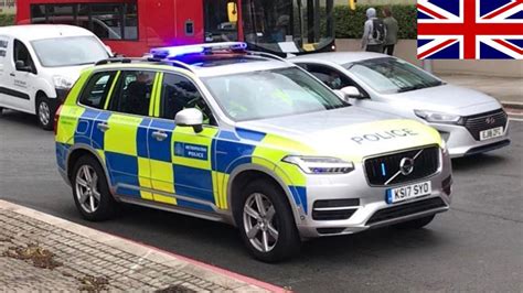 Metropolitan Police Volvo Xc90 Traffic Car Responding On Blue Lights