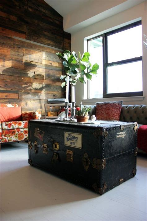 Ike is so excited to share with you our new office coffee table. 16 Old Trunks Turned Coffee Tables That Bring Extra ...