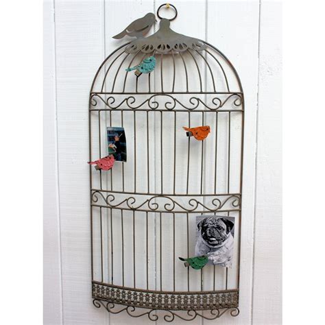 Home And Kitchen Freelogix Birdcage Tealight Metal Wall Art