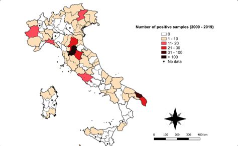 Rossella panarese ретвитнул(а) giusi fasano. Distribution map with number of cases (2009-2019) per ...