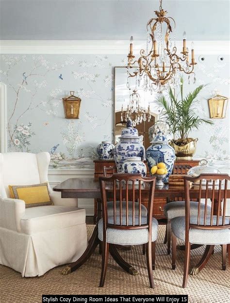 Cool 30 Stylish Cozy Dining Room Ideas That Everyone Will Enjoy Dining